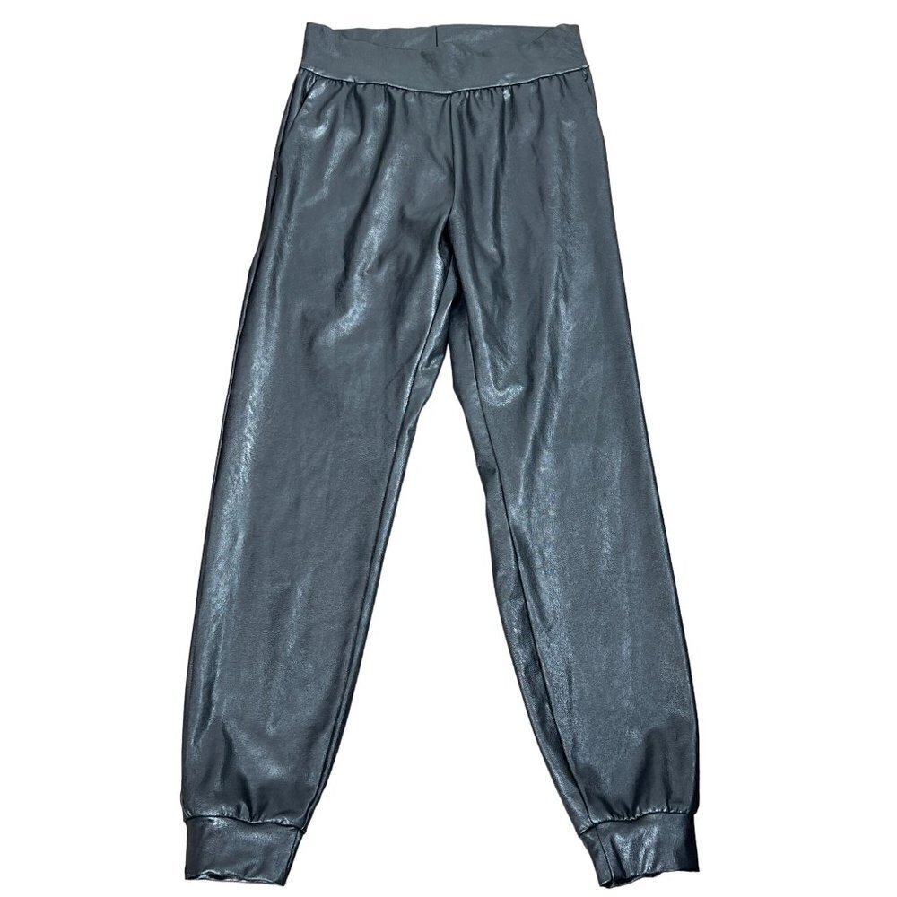COMMANDO Faux Leather Joggers Black Sz S NWOT